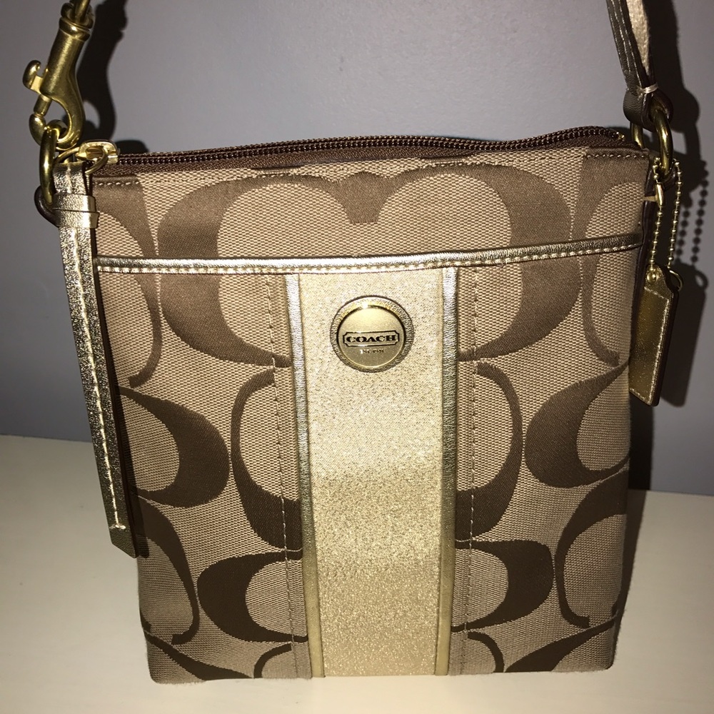 Coach Tan Cross Body Purse